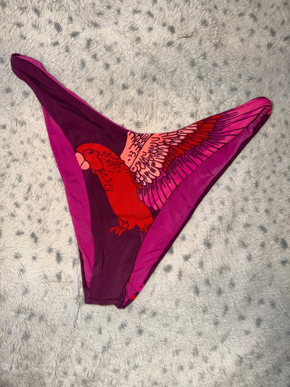 Maaji Parrot high cut bikini bottom - Pink & Purple